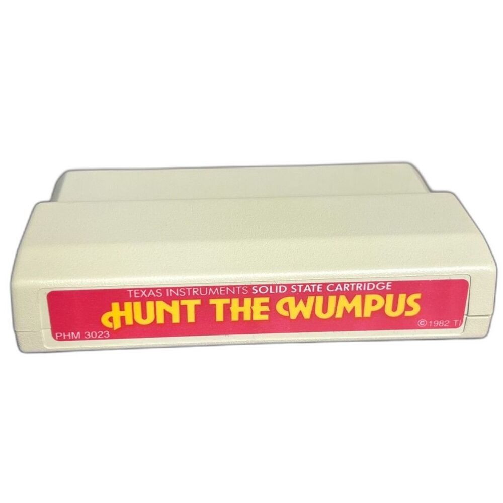 Hunt The Wumpus Game Texas Instruments Command Module TI-99/4A SS Cartridge VTG